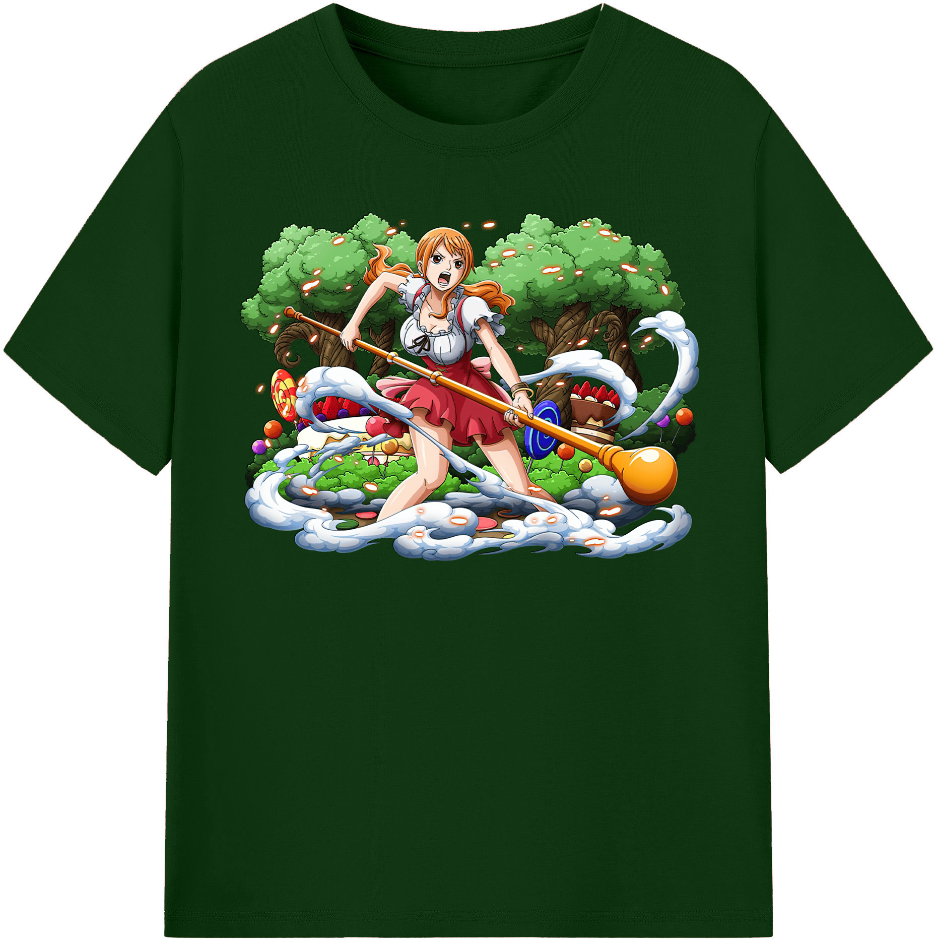 ワンピース ナミ ONE PIECE Nami 綿100％半袖Tシャツ（フロントプリント）